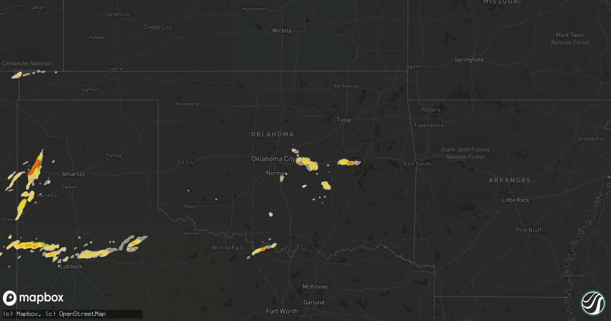 Hail map on September 17, 2017