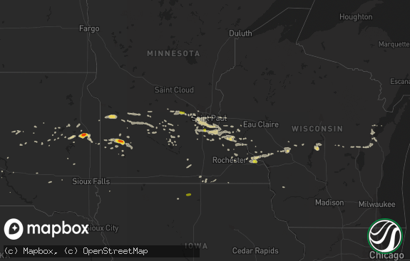 Hail map preview on 09-17-2018