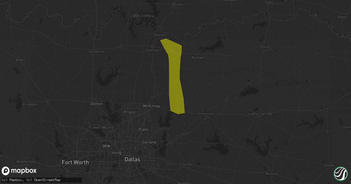Hail map in Blue Ridge, TX on September 17, 2019