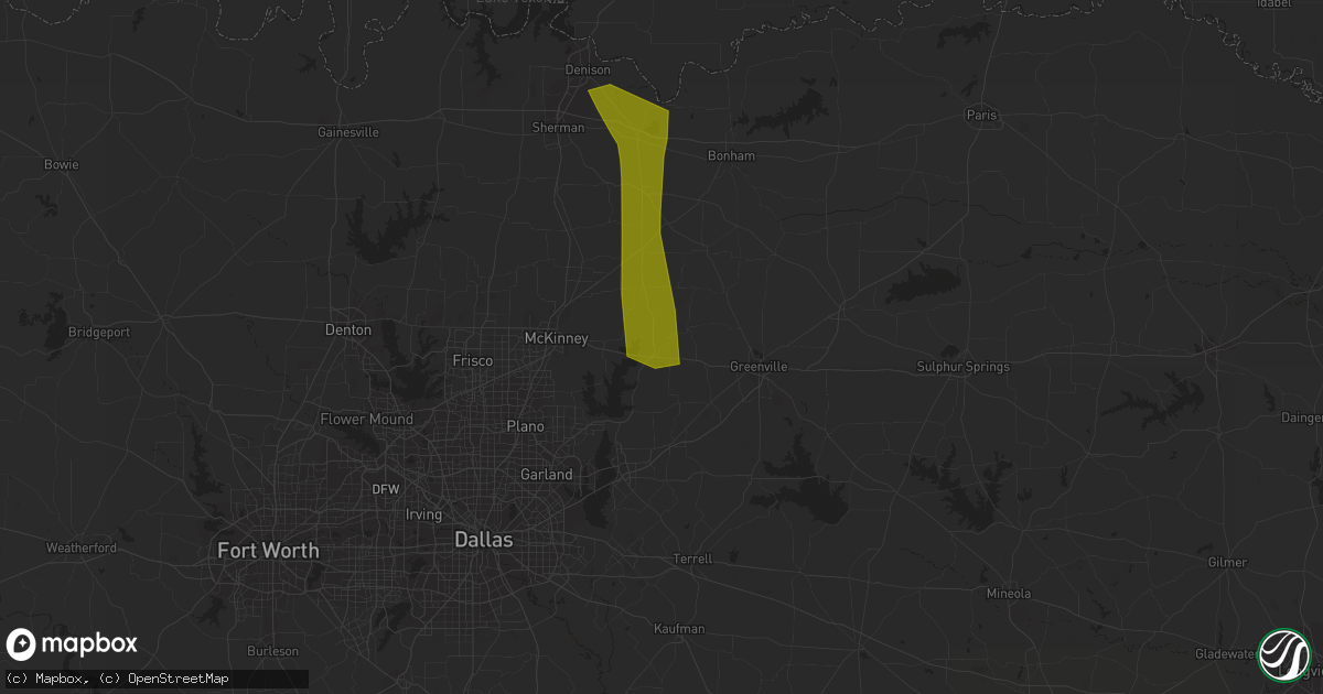 Hail map in Farmersville, TX on September 17, 2019
