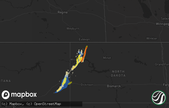 Hail map preview on 09-17-2019