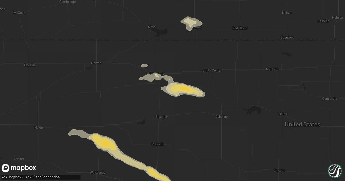 Hail map in Kirwin, KS on September 17, 2021