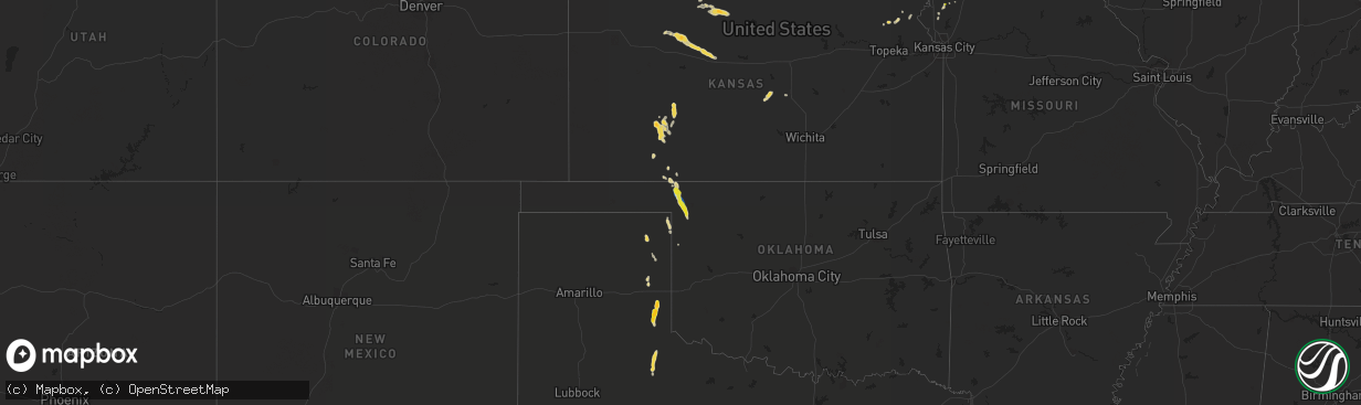 Hail map on September 17, 2021