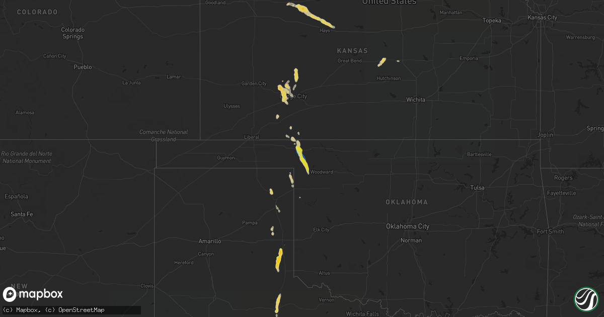 Hail map on September 17, 2021