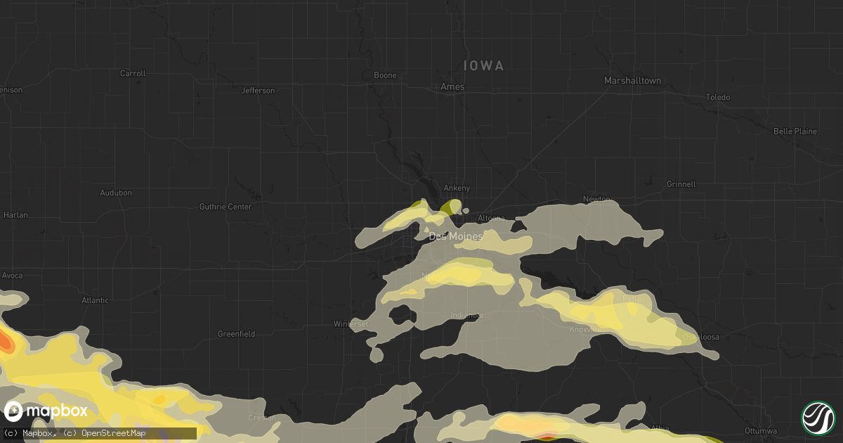 Hail map in Urbandale, IA on September 17, 2022