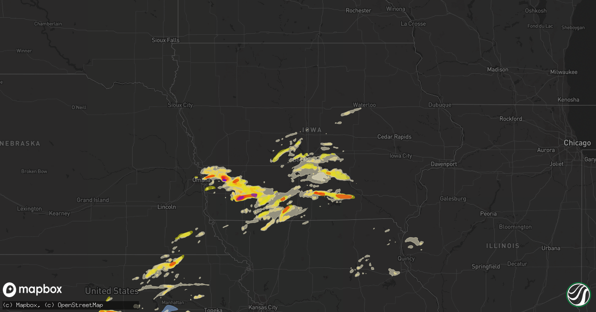 Hail map on September 17, 2022