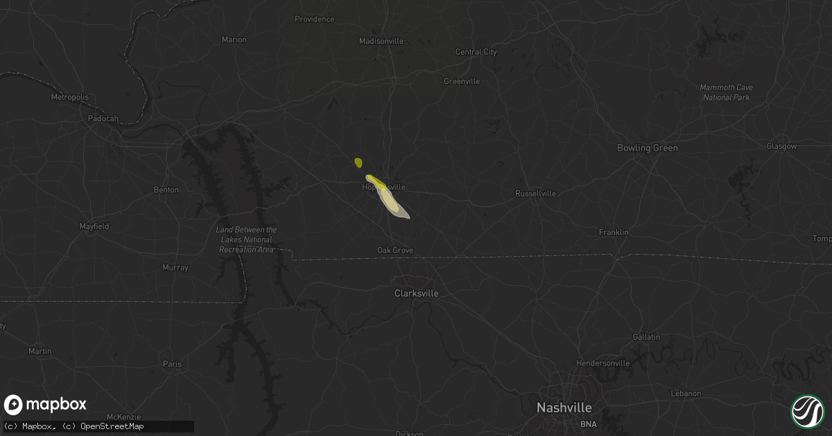 Hail map in Pembroke, KY on September 17, 2023