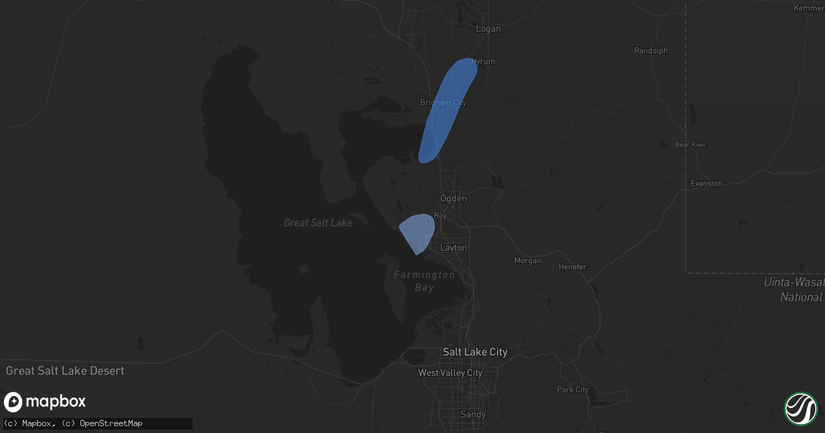 Hail map in Hooper, UT on September 17, 2024