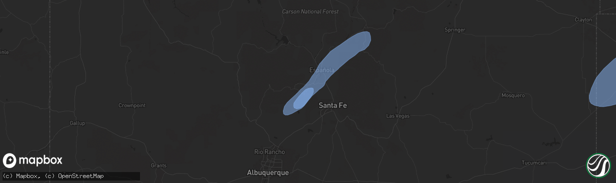 Hail map in White Rock, NM on September 17, 2024