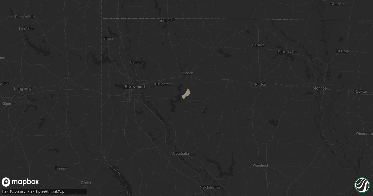 Hail map in Heflin, LA on September 17, 2025