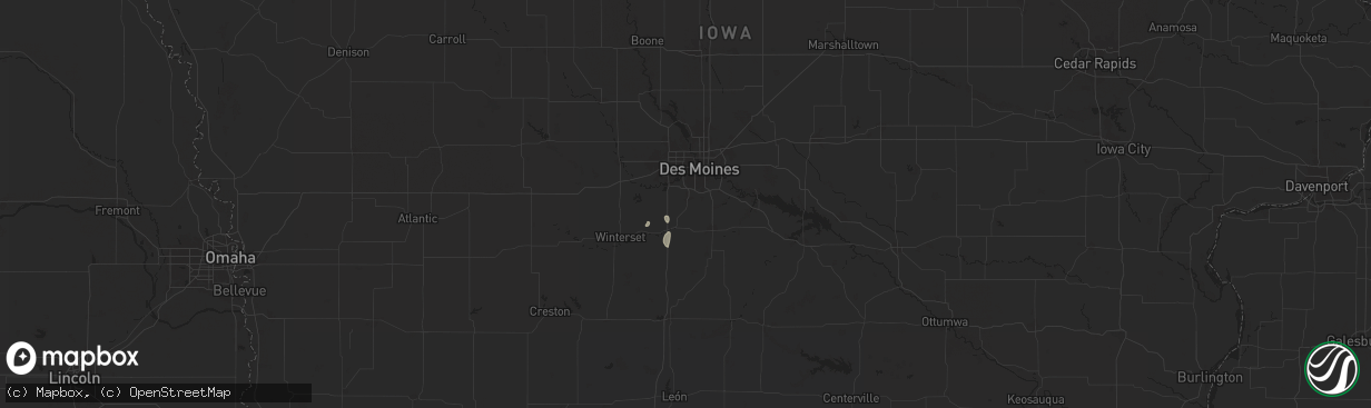 Hail map in Norwalk, IA on September 17, 2025