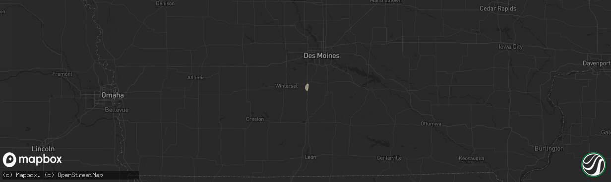 Hail map in Saint Charles, IA on September 17, 2025