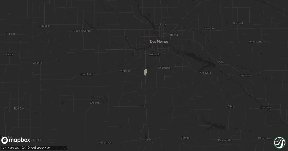 Hail map in Saint Charles, IA on September 17, 2025