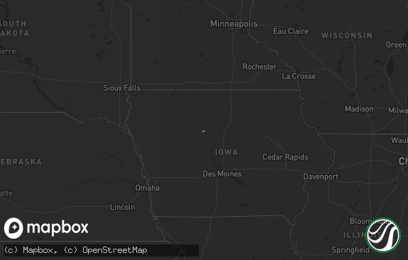 Hail map preview on 09-17-2025