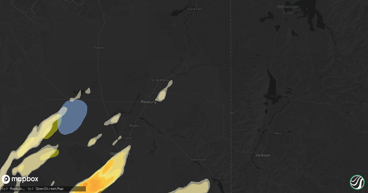 Hail map in Newdale, ID on September 17, 2026