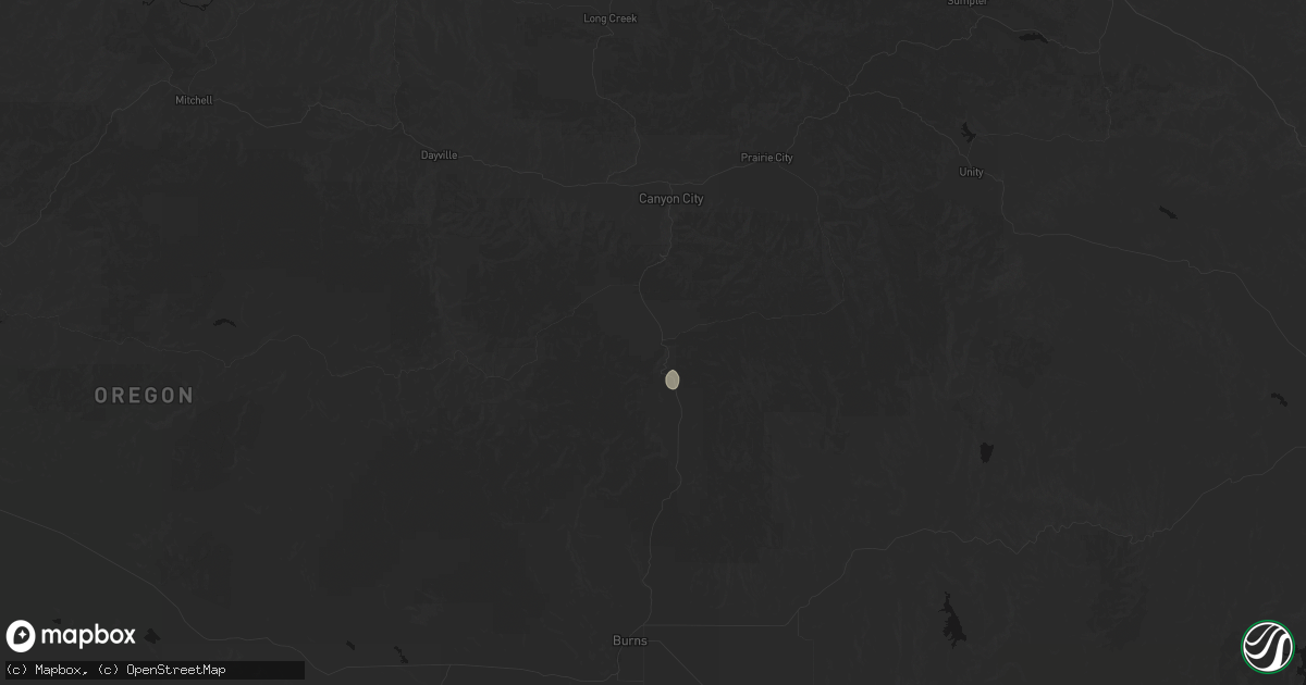 Hail map in Seneca, OR on September 17, 2026