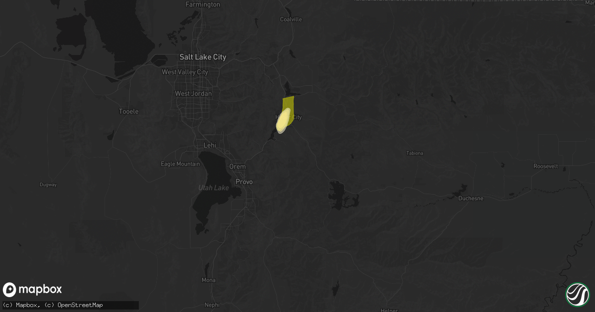 Hail map in Wallsburg, UT on September 17, 2026