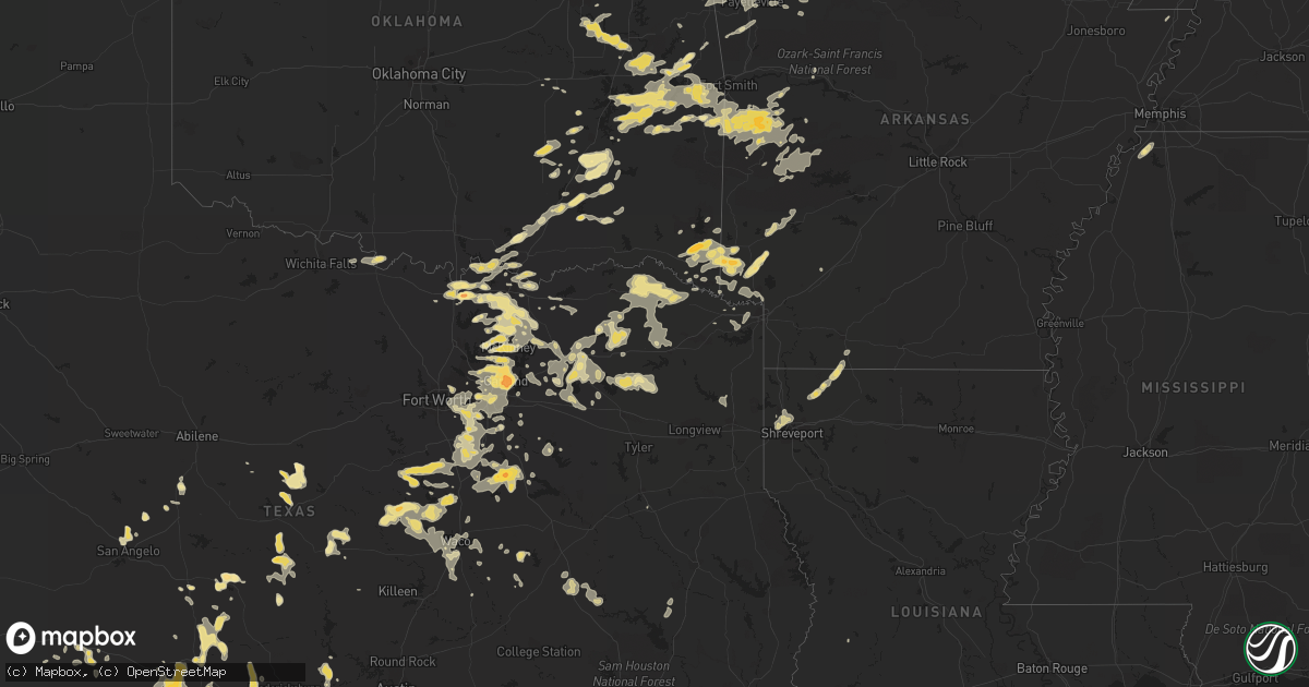 Hail map in Missouri on September 18, 2011