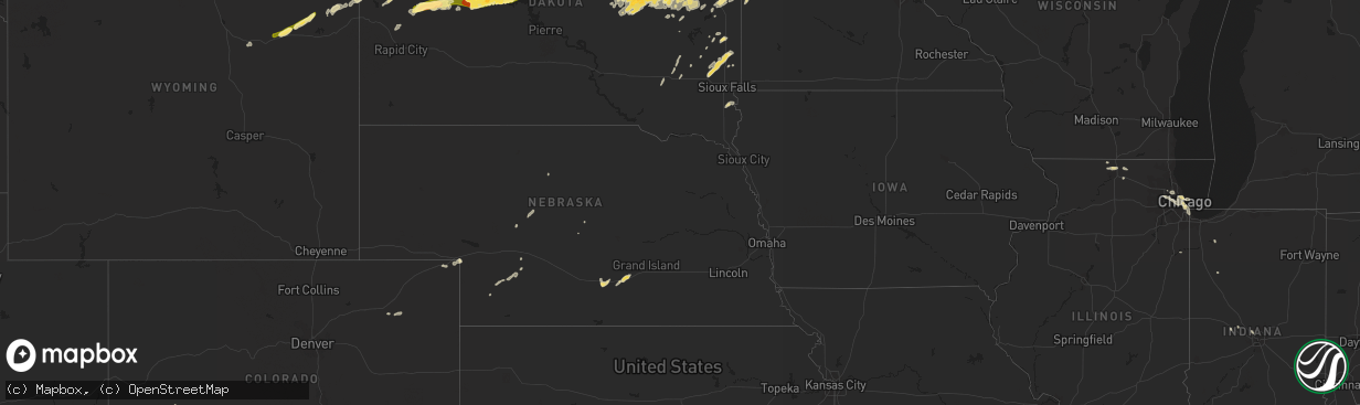 Hail map in Colorado on September 18, 2013