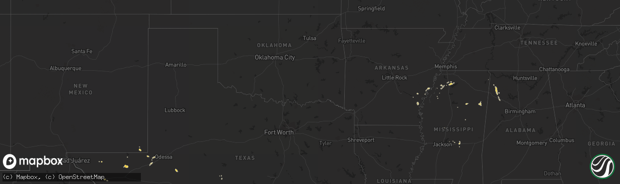 Hail map on September 18, 2014