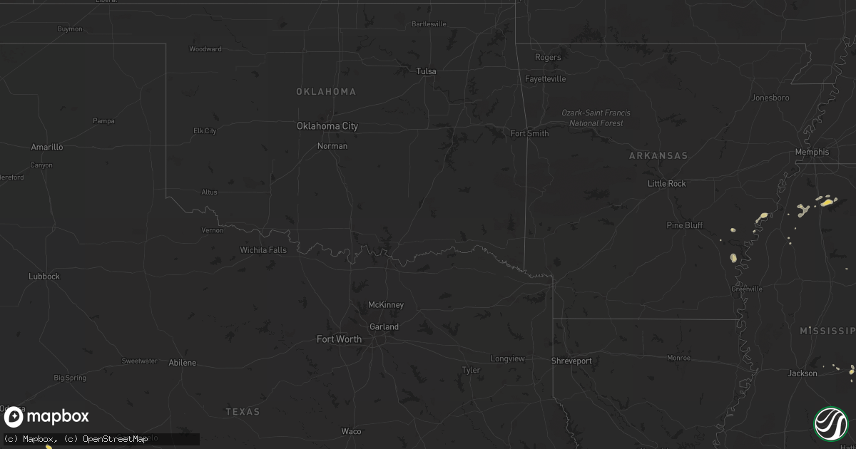 Hail map on September 18, 2014