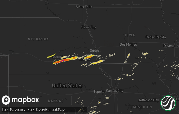 Hail map preview on 09-18-2015