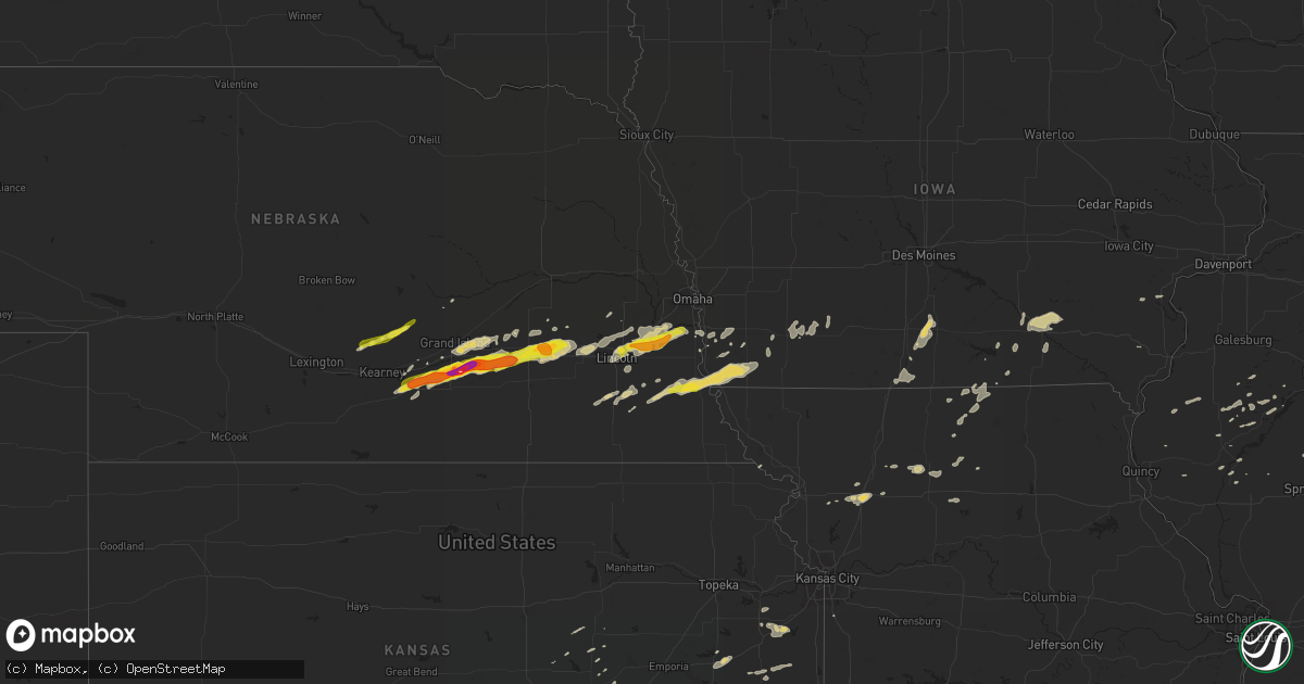 Hail map on September 18, 2015