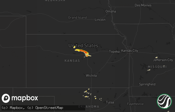 Hail map preview on 09-18-2017