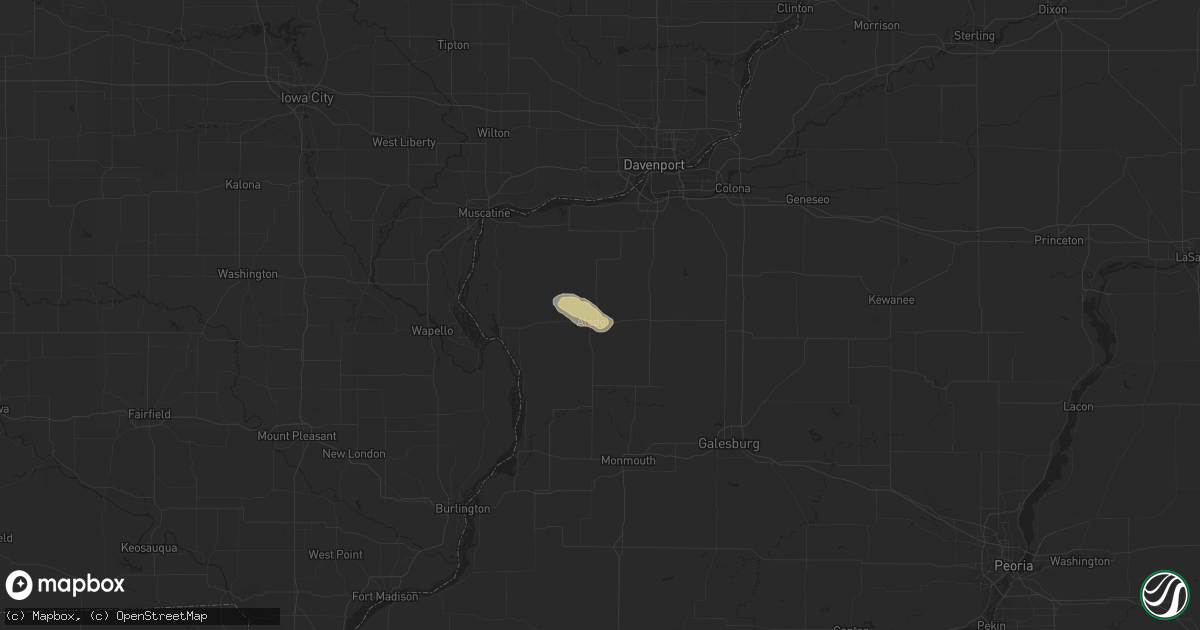 Hail map in Aledo, IL on September 18, 2018