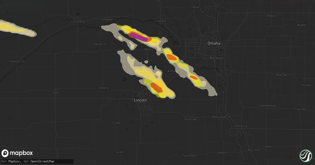 Hail map in Waverly, NE on September 18, 2018
