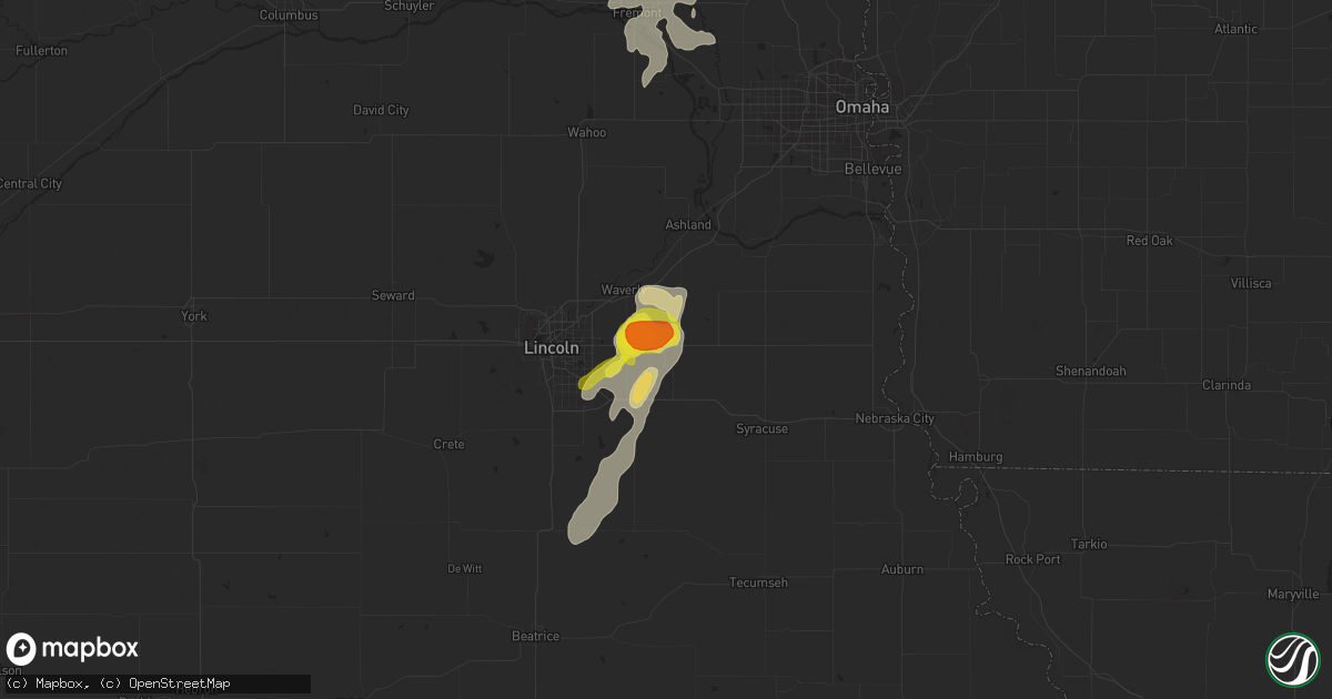 Hail map in Eagle, NE on September 18, 2019