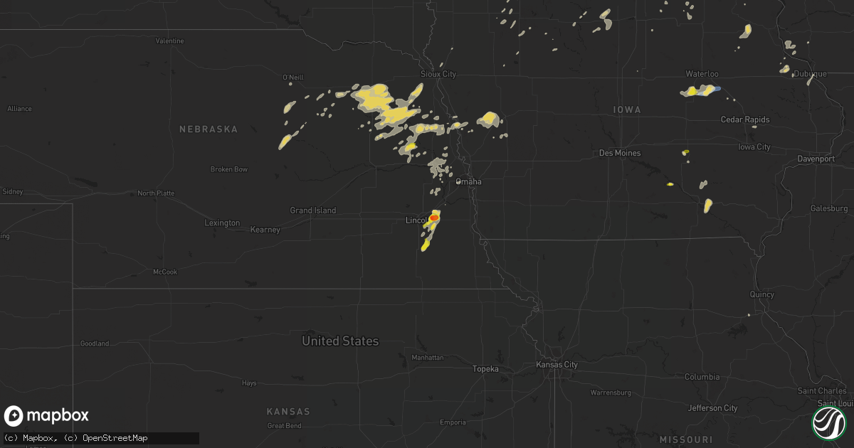 Hail map on September 18, 2019