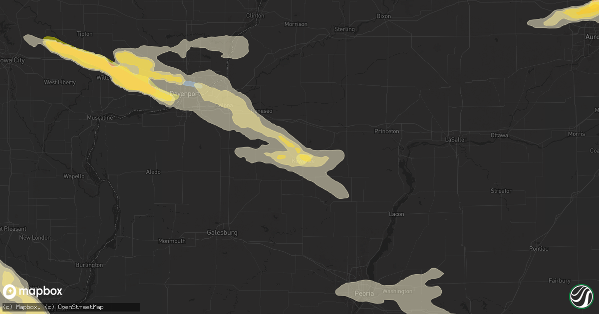 Hail map in Kewanee, IL on September 18, 2022