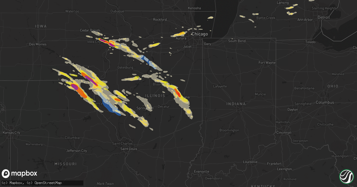 Hail map on September 18, 2022