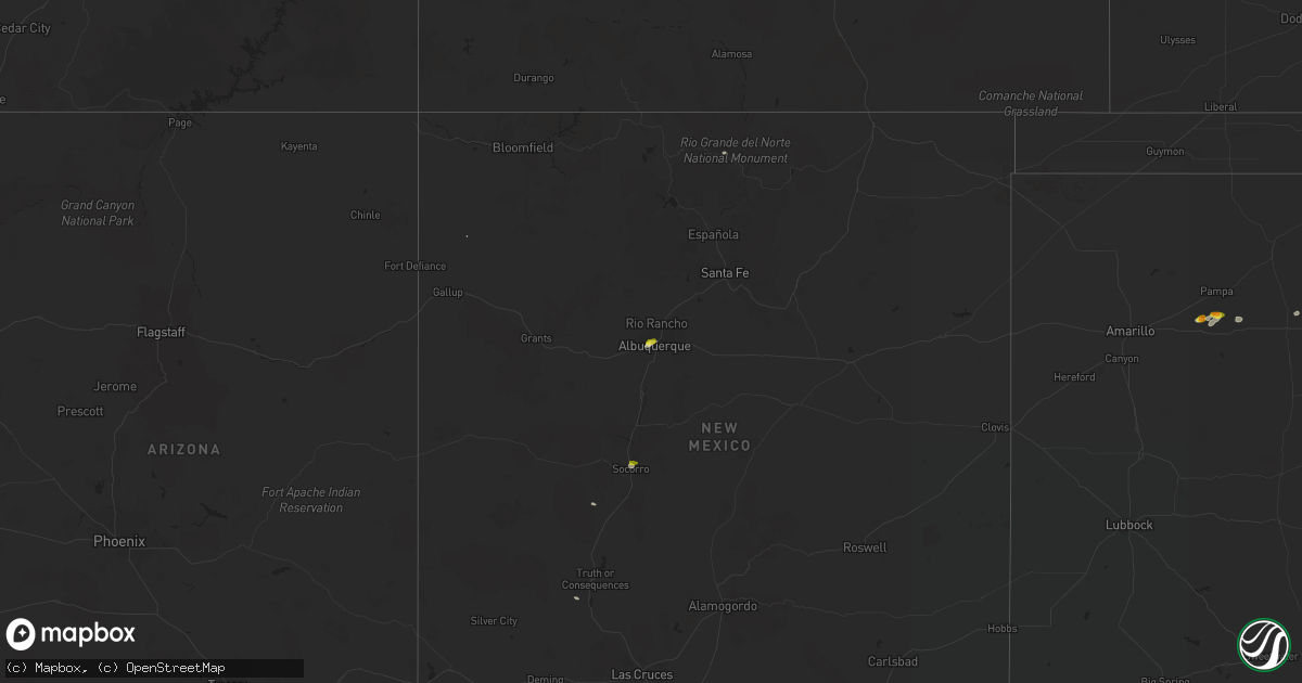 Hail map on September 18, 2023