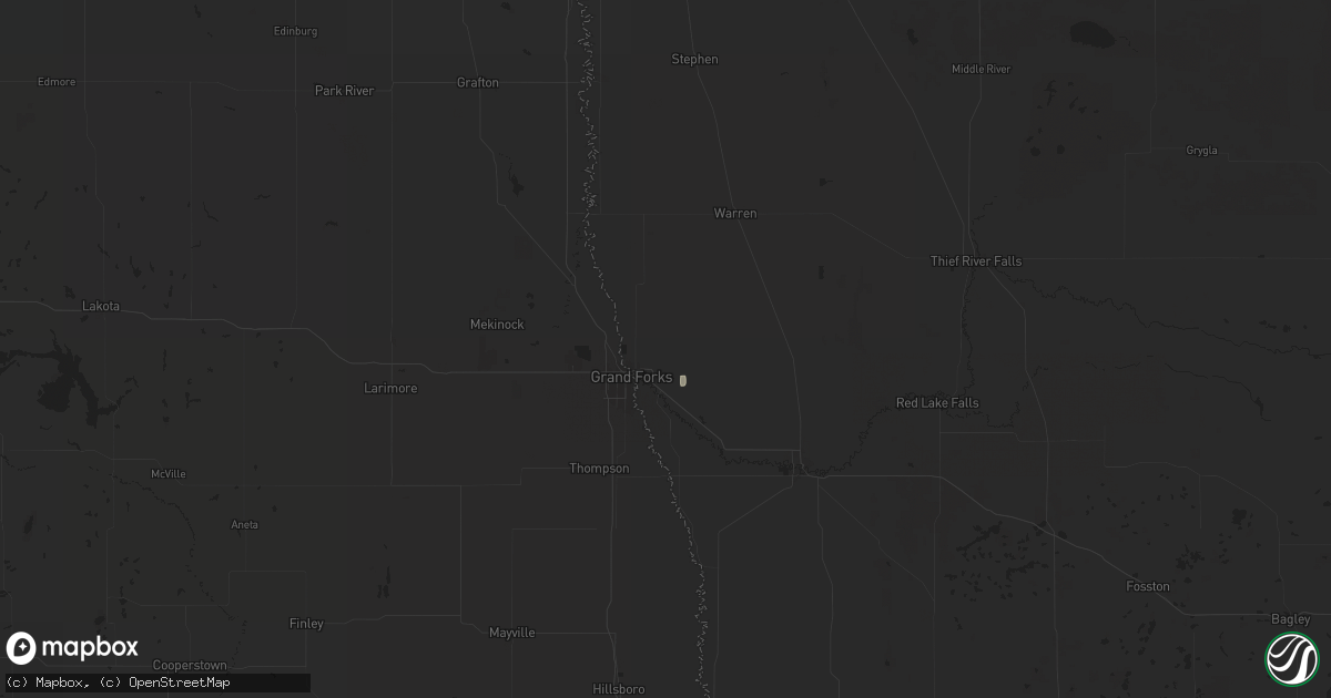 Hail map in East Grand Forks, MN on September 18, 2024