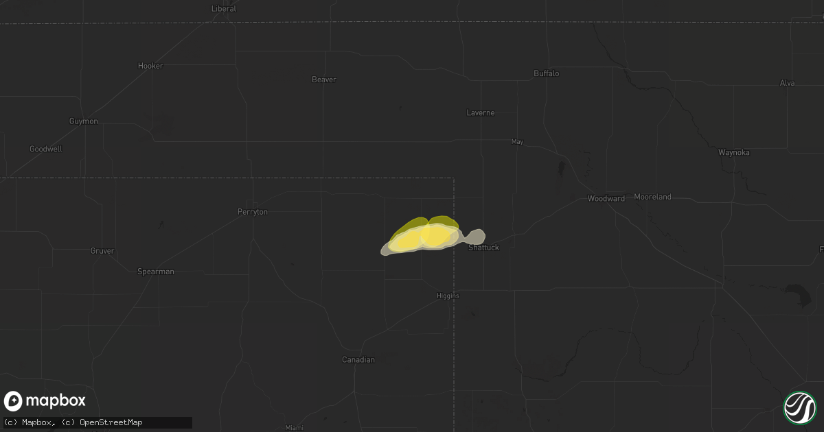 Hail map in Follett, TX on September 18, 2024