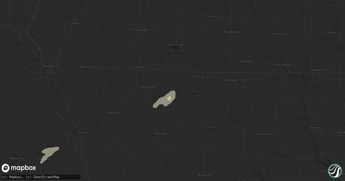 Hail map in Odebolt, IA on September 18, 2024