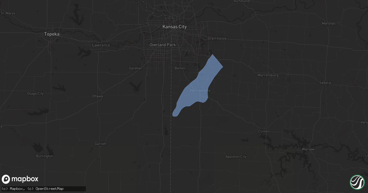 Hail map in Freeman, MO on September 18, 2025
