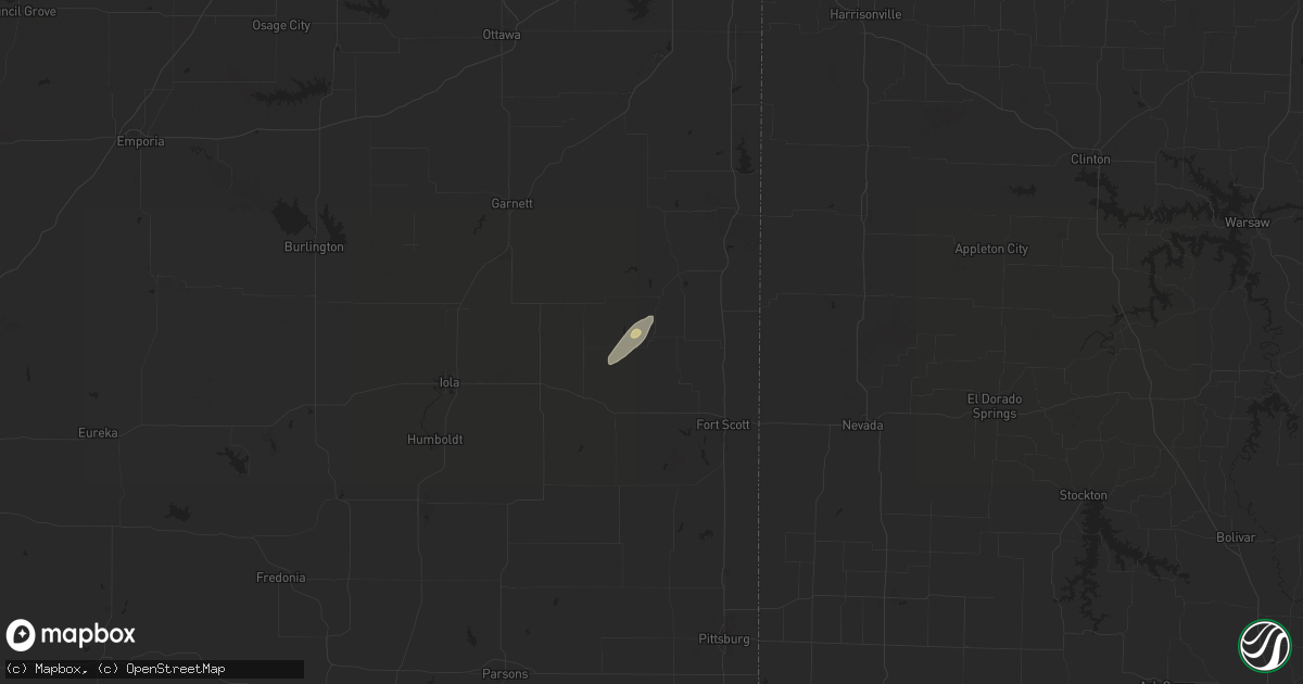 Hail map in Mapleton, KS on September 18, 2025