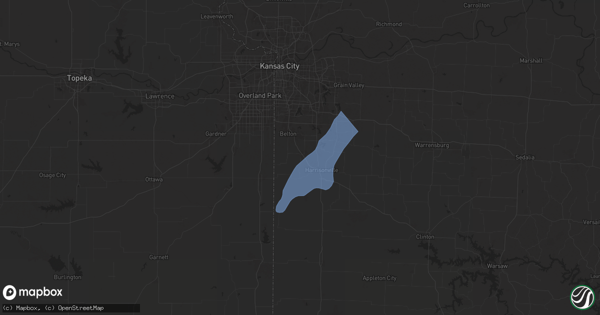 Hail map in Peculiar, MO on September 18, 2025
