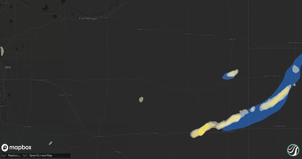 Hail map in Anton, CO on September 18, 2026