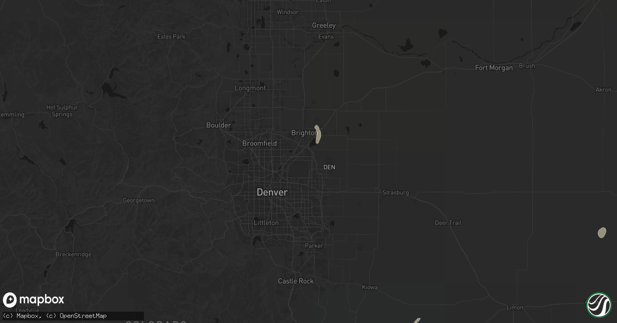 Hail map in Commerce City, CO on September 18, 2026