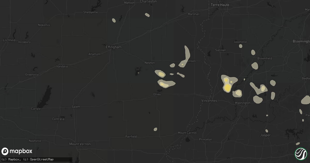 Hail map in Dundas, IL on September 18, 2026