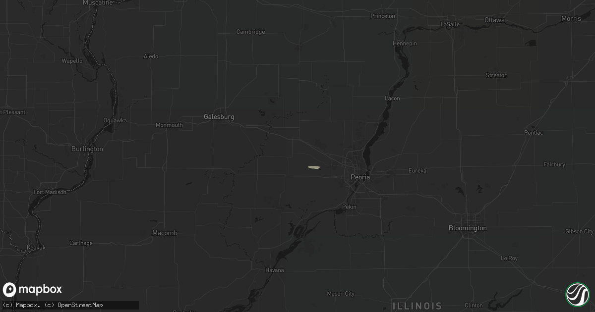 Hail map in Elmwood, IL on September 18, 2026