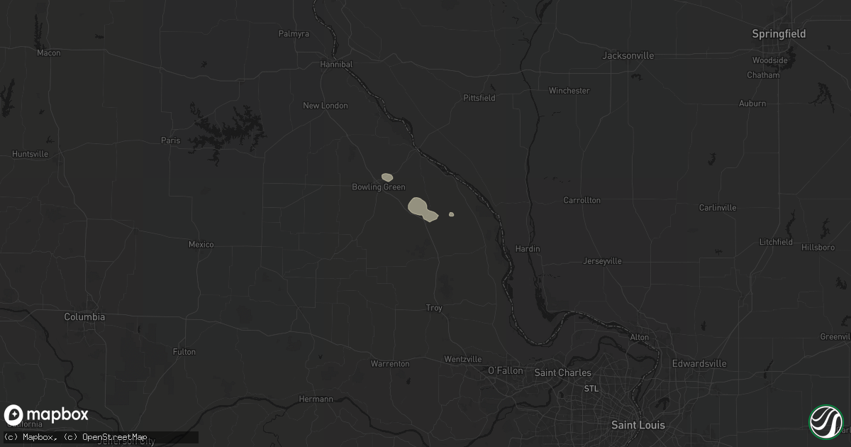 Hail map in Eolia, MO on September 18, 2026