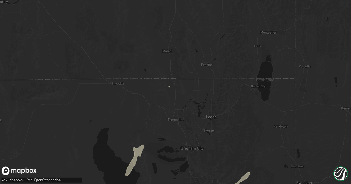 Hail map in Plymouth, UT on September 18, 2026