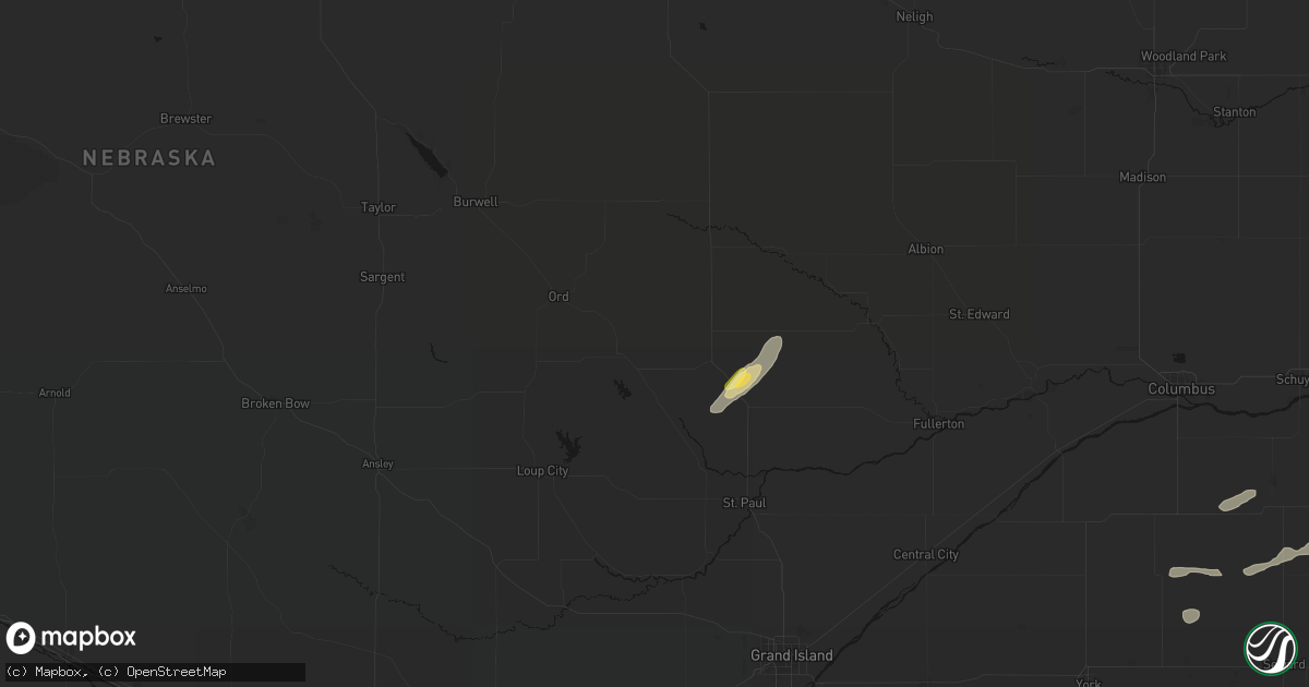 Hail map in Scotia, NE on September 18, 2026