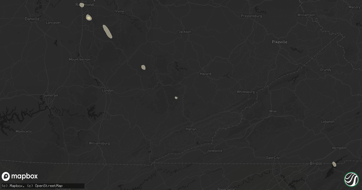 Hail map in Stinnett, KY on September 18, 2026