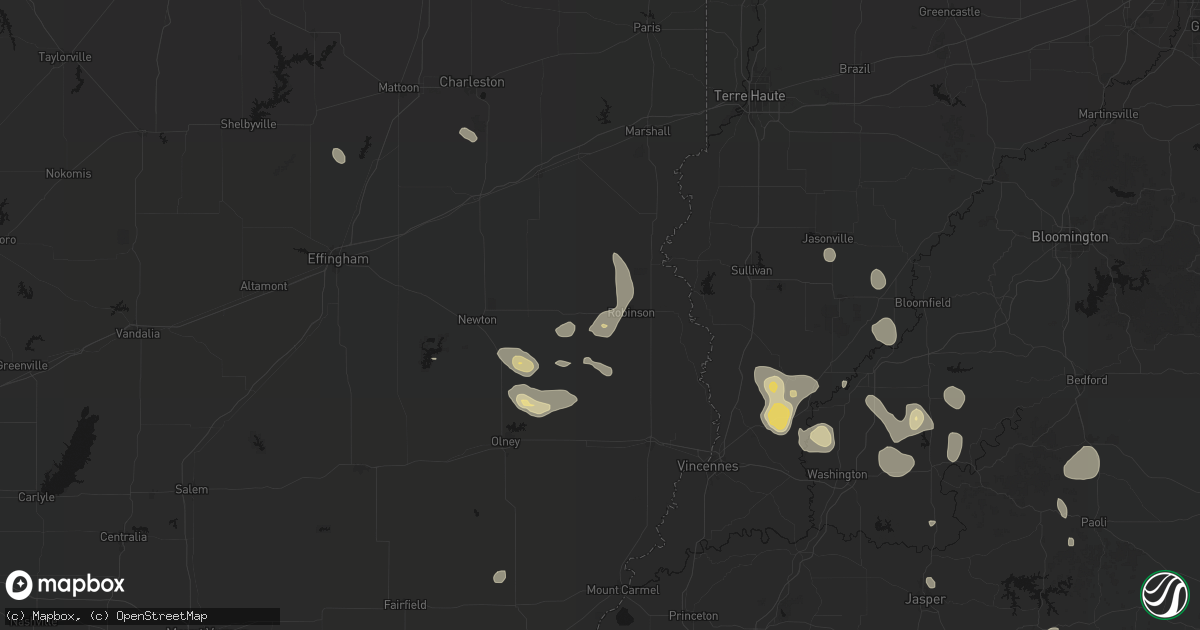 Hail map in Stoy, IL on September 18, 2026